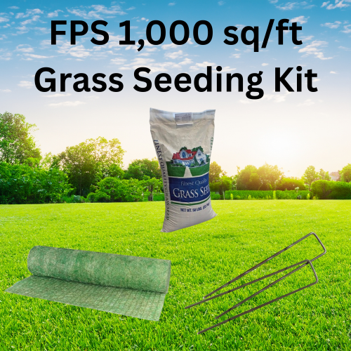 American Excelsior Curlex Erosion Control Blanket - 1000 Sq/Ft Grass Seeding Kit 